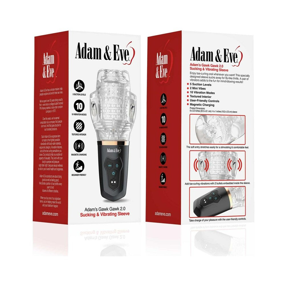 Adam & Eve | Adam's Gawk 2.0 Sucking & Vibrating Sleeve