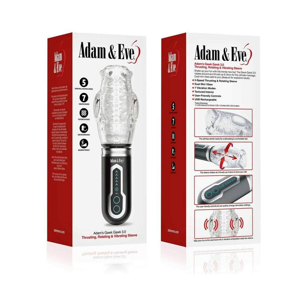 Adam & Eve | Adam's Gawk 3.0 Thrusting Rotating & Vibrating Sleeve
